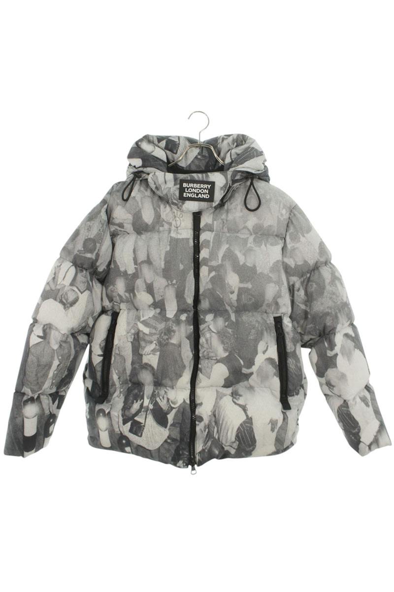 Burberry Print Down Jacket Gray Size L
