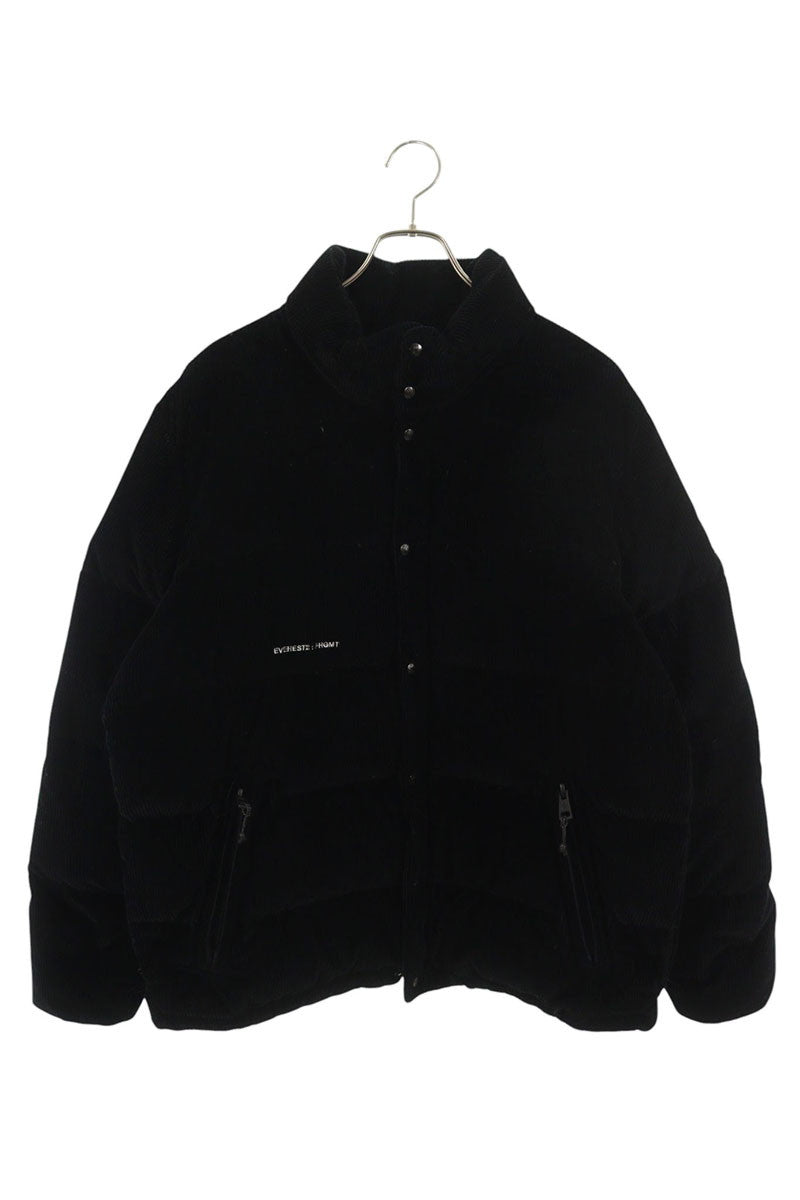 Moncler Genius DONNIE Corduroy Down Jacket Black Size XL