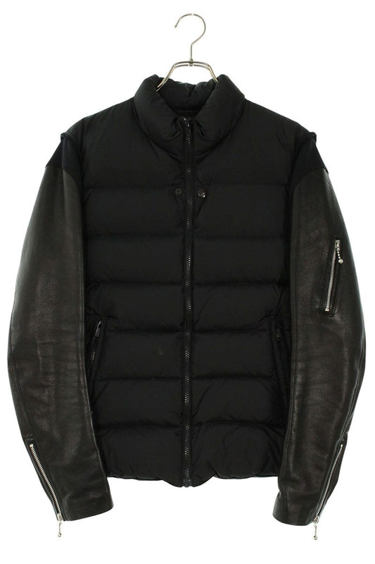 UNDERCOVER Sleeve Leather Down Jacket Black Size M