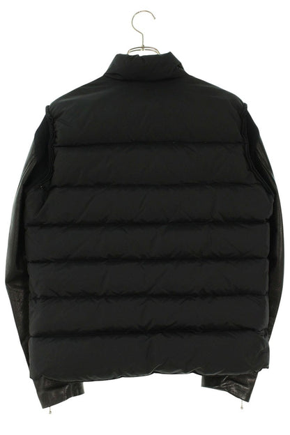 UNDERCOVER Sleeve Leather Down Jacket Black Size M