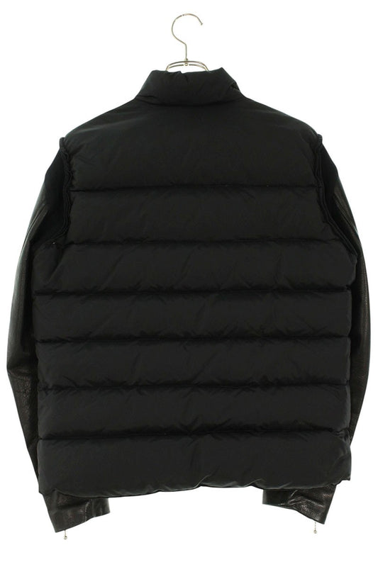 UNDERCOVER Sleeve Leather Down Jacket Black Size M
