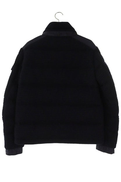 MONCLER Lagdei Knit Panel Down Jacket Navy Size M