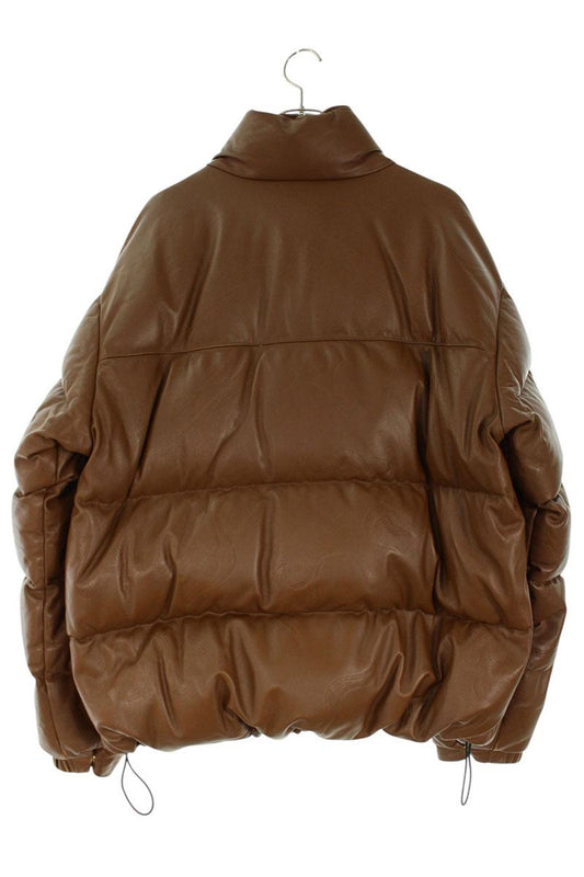 Golf Wang Leather Down Jacket Brown Size XL