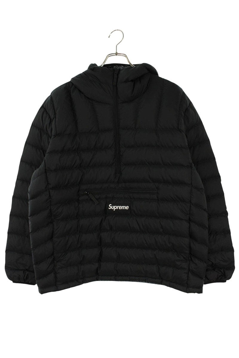 Supreme 25AW Micro Down Half Zip Hooded Pullover Jacket Black Size M