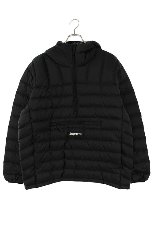 Supreme 25AW Micro Down Half Zip Hooded Pullover Jacket Black Size M