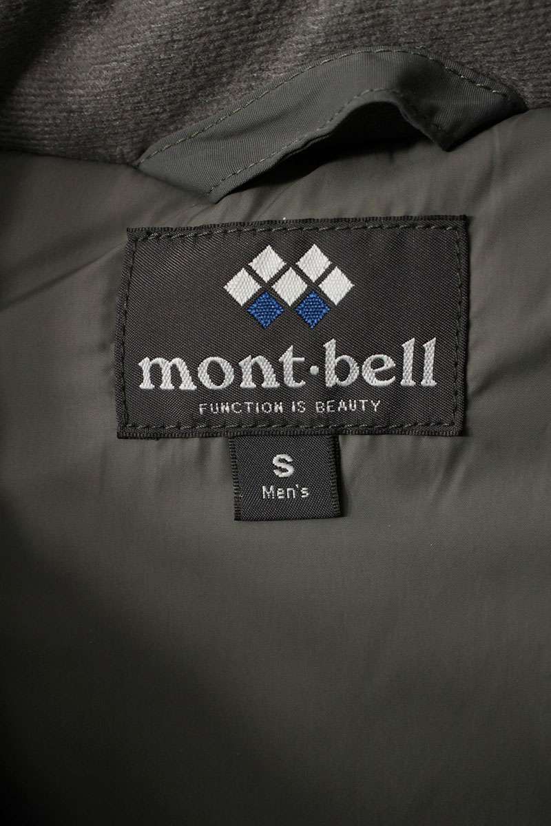 Montbell Hooded Down Jacket Gray Size S