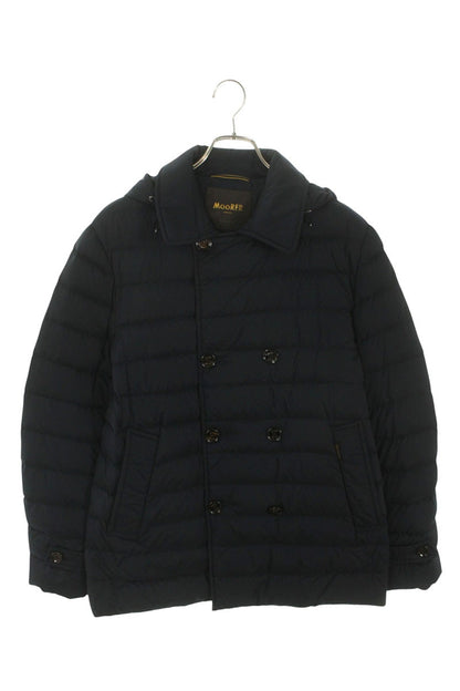 MooRER FRED Nylon Hooded Down Jacket Navy Size XL