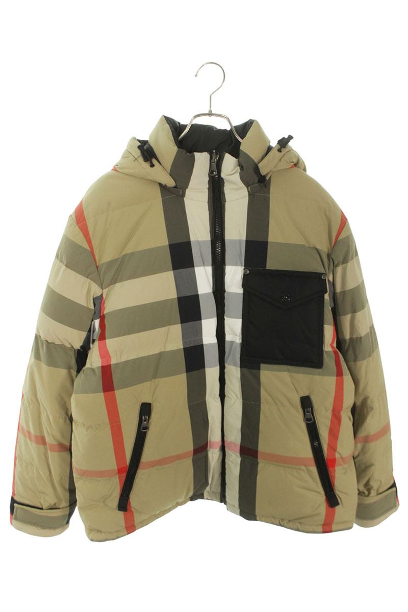 Burberry Reversible Nova Check Nylon Hooded Down Size XL