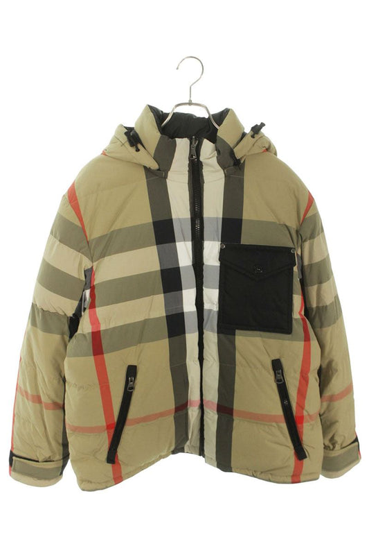 Burberry Reversible Nova Check Nylon Hooded Down Size XL