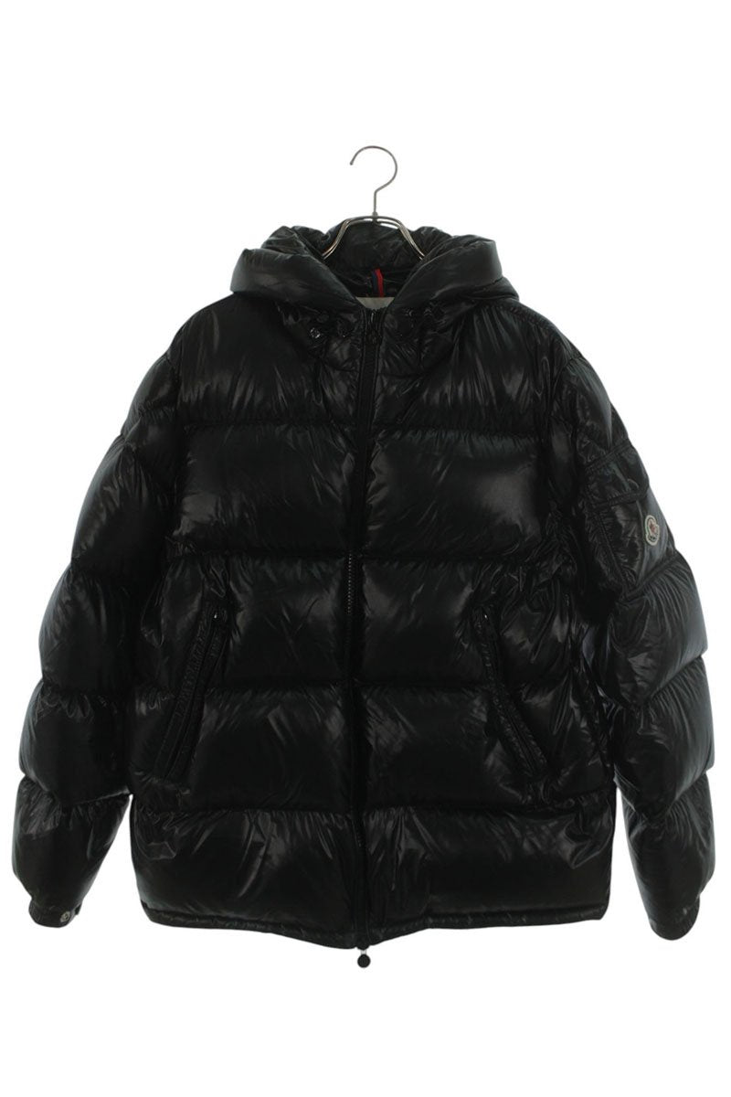 MONCLER Hooded Nylon Down Jacket Black Size 4