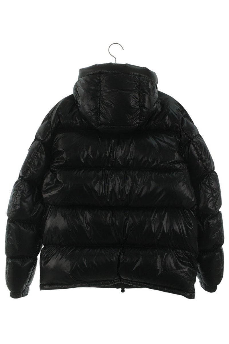 MONCLER Hooded Nylon Down Jacket Black Size 4