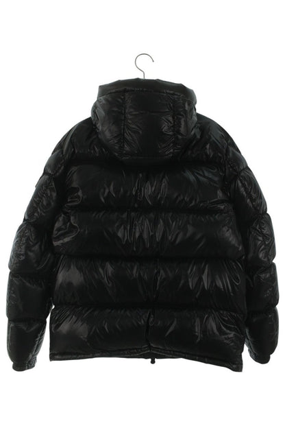 MONCLER Hooded Nylon Down Jacket Black Size 4