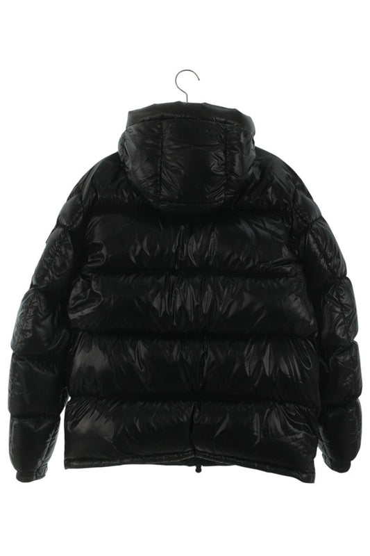 MONCLER Hooded Nylon Down Jacket Black Size 4