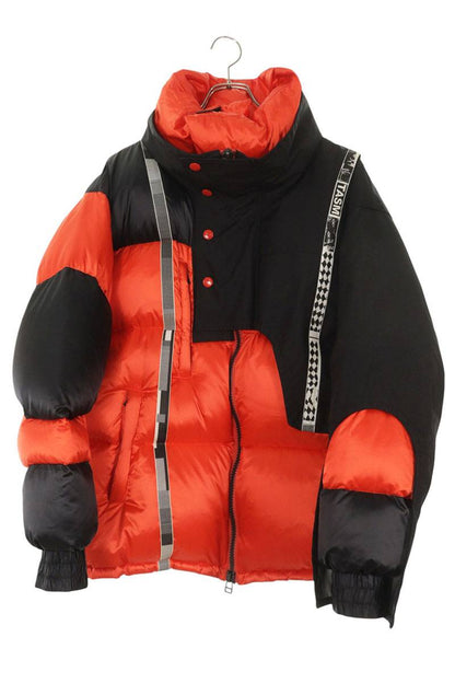 FACETASM Tape Design Asymmetric Down Jacket Size XXL