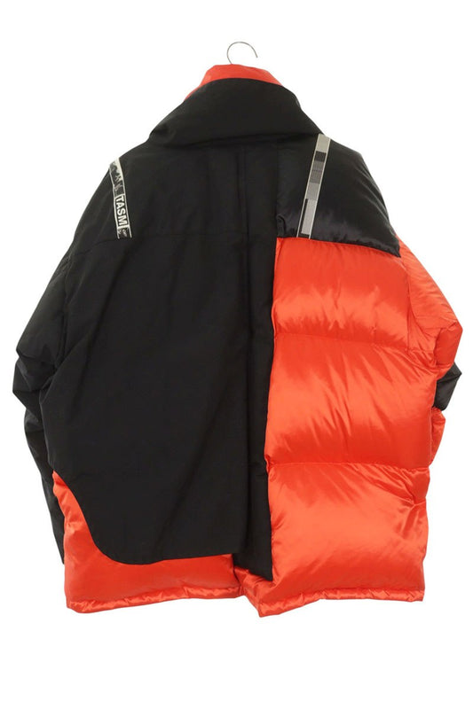 FACETASM Tape Design Asymmetric Down Jacket Size XXL