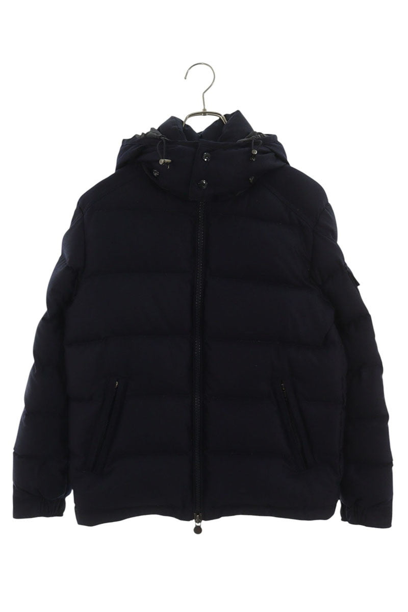 MONCLER Wool Zip-Up Down Jacket w/ Detachable Hood Size S