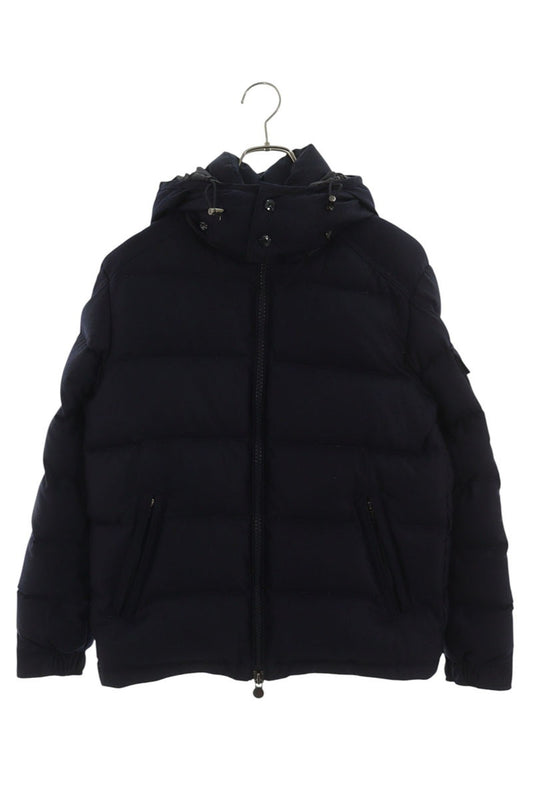 MONCLER Wool Zip-Up Down Jacket w/ Detachable Hood Size S