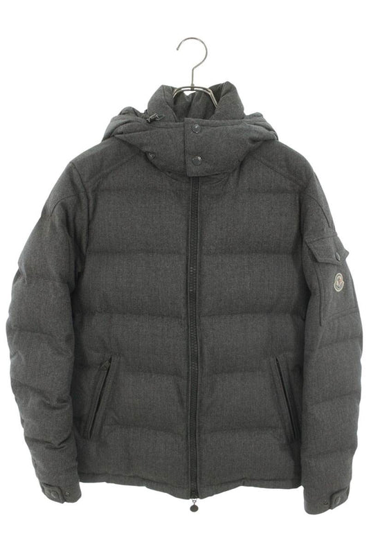 MONCLER Wool Hooded Down Jacket w/ Detachable Hood Size S