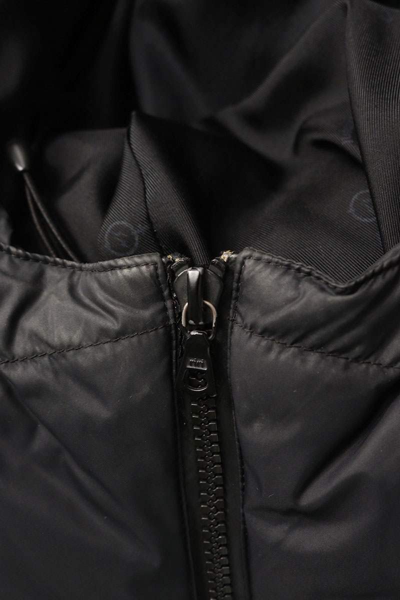 uniform experiment Nylon Zip-Up Down Jacket Black Size M