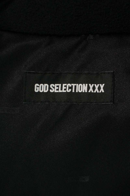 GOD SELECTION XXX Logo Embroidered Down Jacket Black Size L