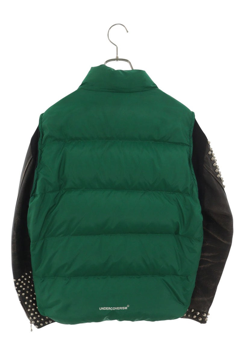 UNDERCOVER Aoyama Ltd Studded Leather Panel Down Jkt Size 2