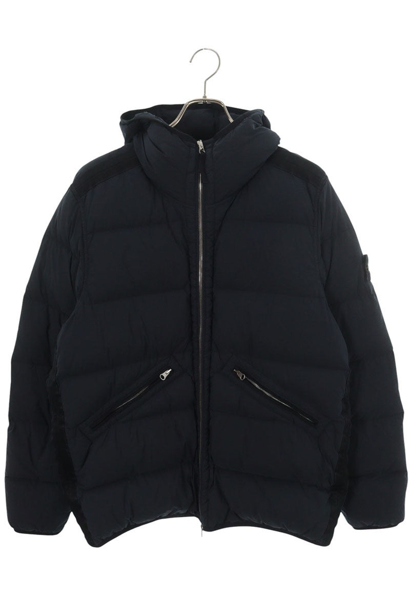 STONEISLAND Garment Dyed Nylon Hooded Down Jacket Size M