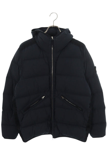 STONEISLAND Garment Dyed Nylon Hooded Down Jacket Size M