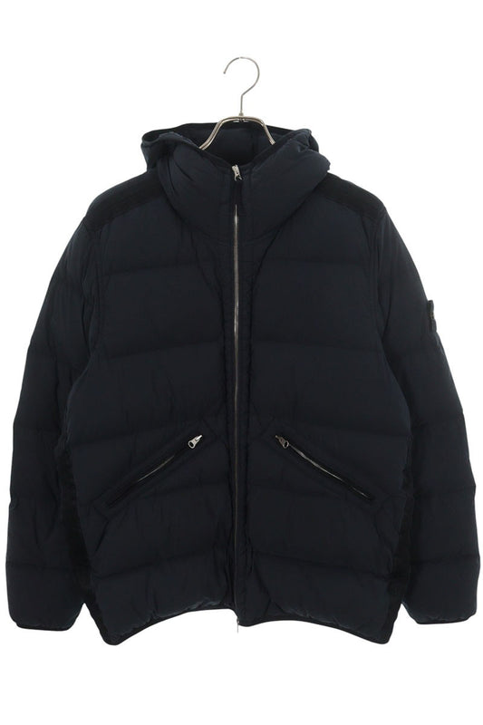 STONEISLAND Garment Dyed Nylon Hooded Down Jacket Size M