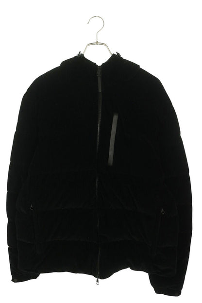 MONCLER Corduroy Short Down Jacket Black Size 5