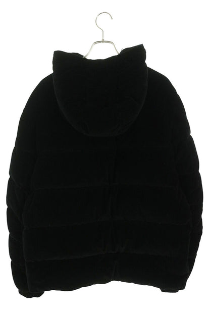 MONCLER Corduroy Short Down Jacket Black Size 5