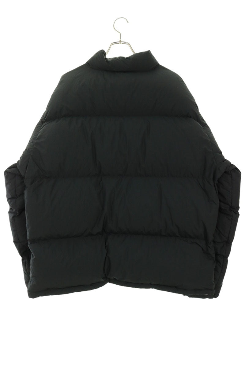 STUSSY Ripstop Logo Embroidered Down Jacket Black Size XXL