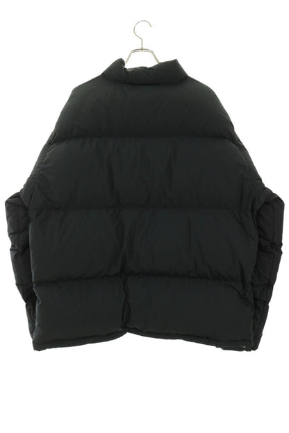 STUSSY Ripstop Logo Embroidered Down Jacket Black Size XXL