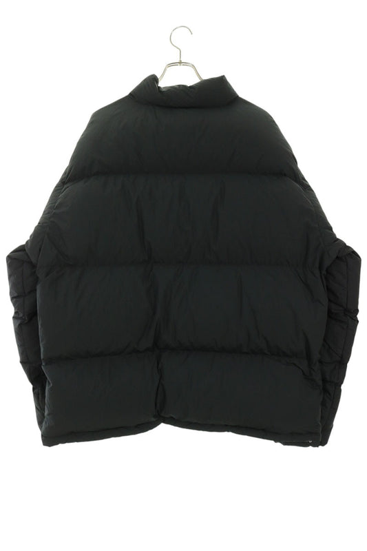STUSSY Ripstop Logo Embroidered Down Jacket Black Size XXL