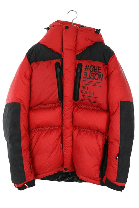 MONCLER Mongnod Giubbotto Hooded Jacket Red/Black Size 4