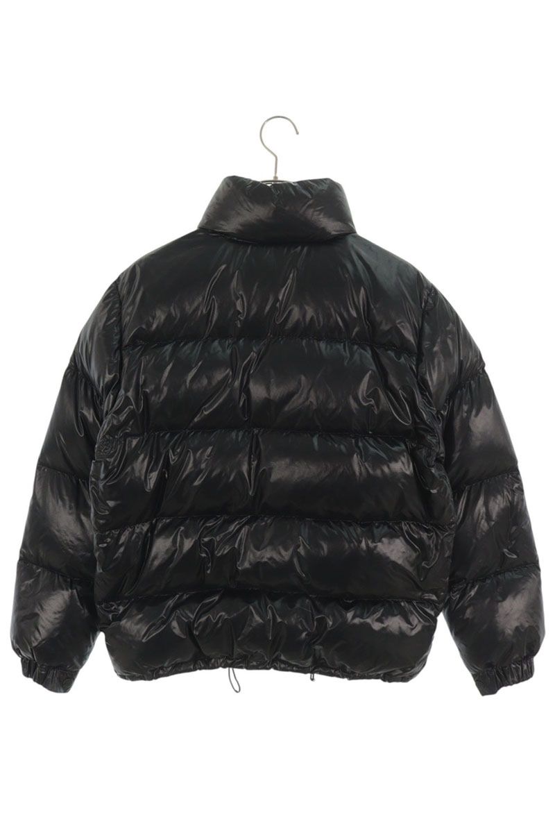 MONCLER Logo Patch Down Jacket Black Size 0