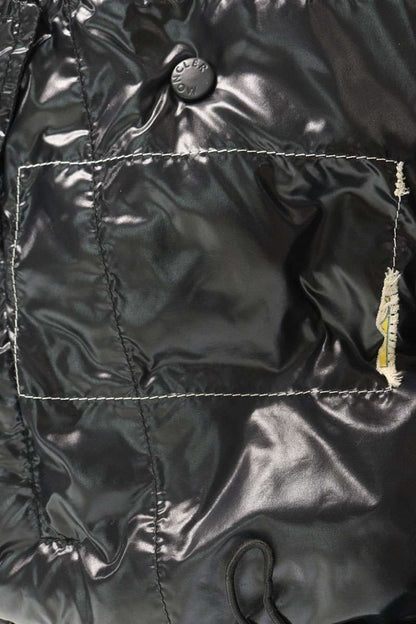 MONCLER Logo Patch Down Jacket Black Size 0