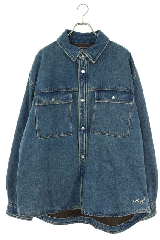 KITH Indigo Denim Down Jacket Size XXL