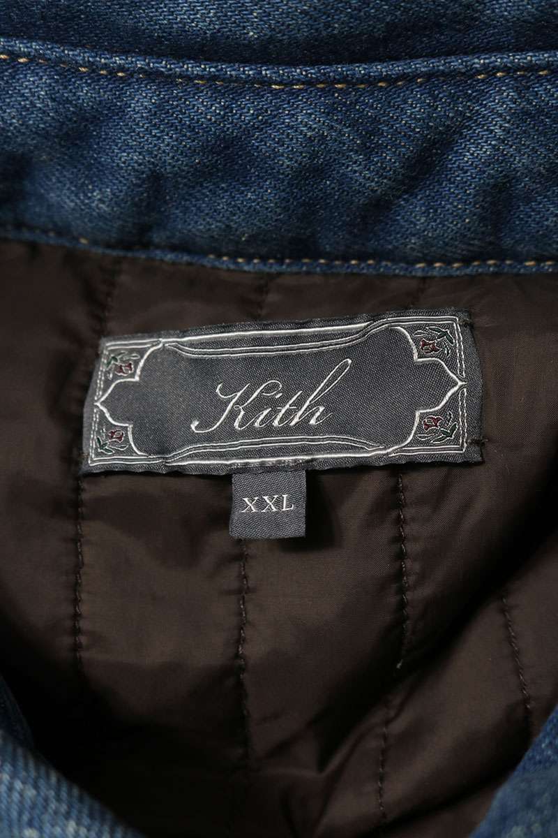 KITH Indigo Denim Down Jacket Size XXL