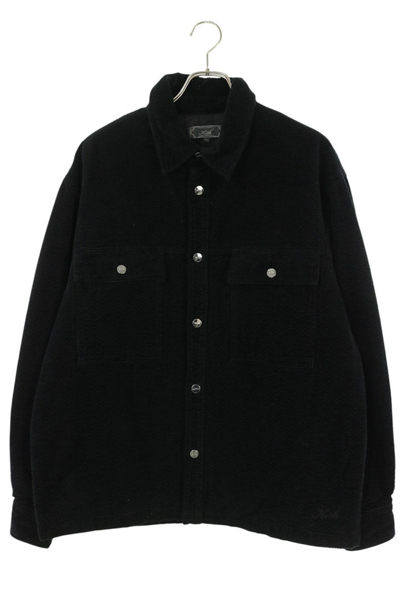KITH Black Chenille Down Jacket Size L