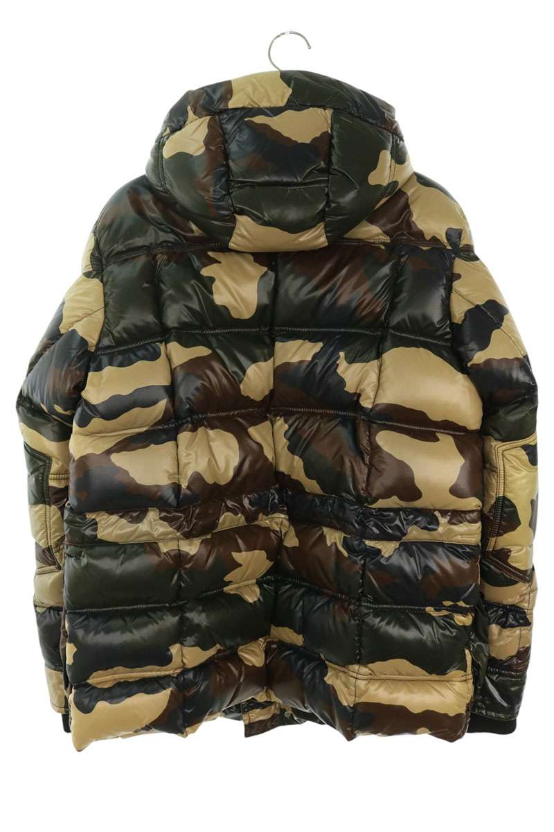 MONCLER Camo Hooded Nylon Down Jacket Multi Size 2