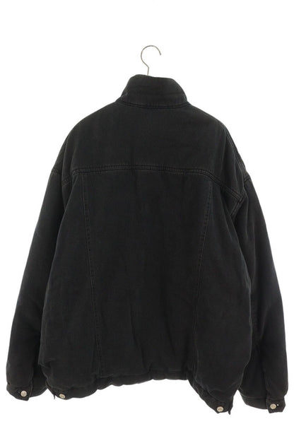 BALENCIAGA 681689 TIWA2 Gray Denim Down Jacket Size 46