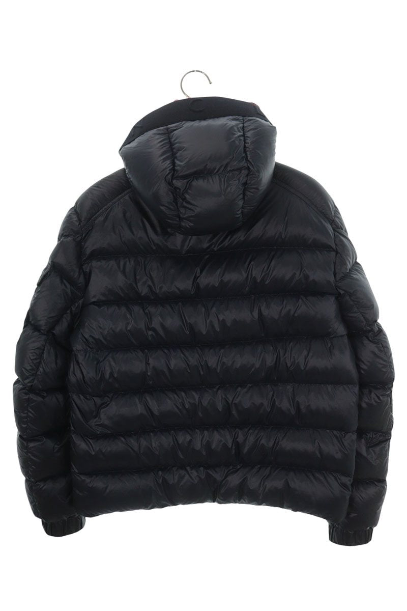 MONCLER Navy Nylon Logo Patch Down Jacket Size 2