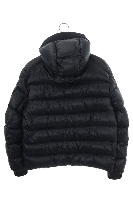 MONCLER Navy Nylon Logo Patch Down Jacket Size 2