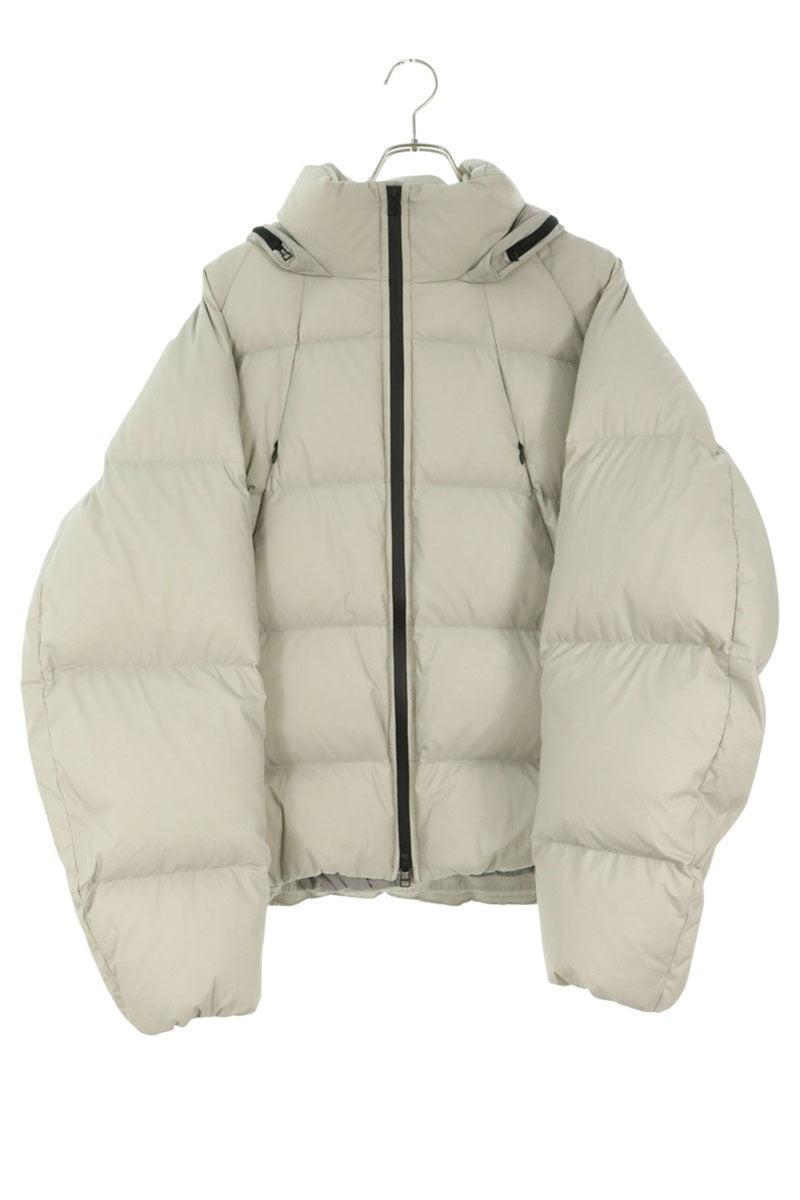 ROTOL 25AW Curvy Nylon Down Jacket Light Gray Size 3