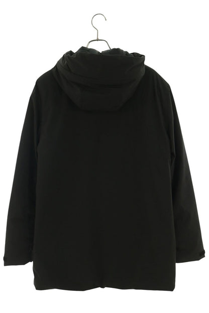 BIKKEMBERGS Hooded Down Jacket Black Nylon Size 46