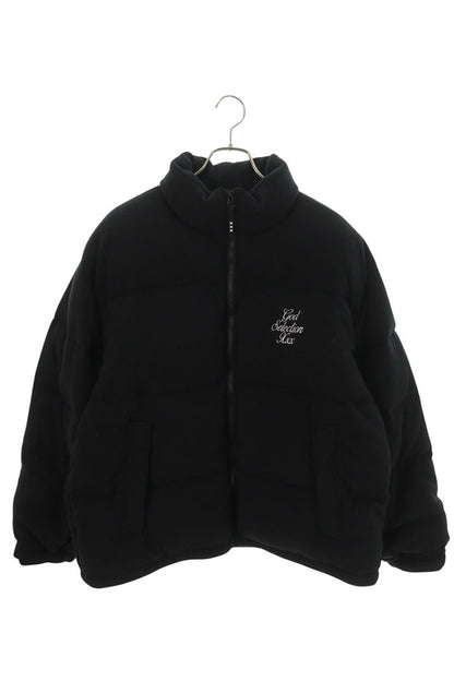 GOD SELECTION XXX Logo Embroidered Down Jacket Black Size L