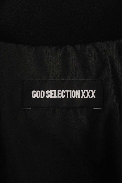 GOD SELECTION XXX Logo Embroidered Down Jacket Black Size L