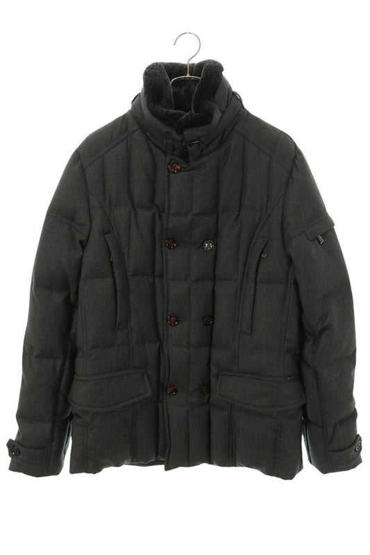 MooRER Cashmere Blend Wool Down Jacket Gray Size 48