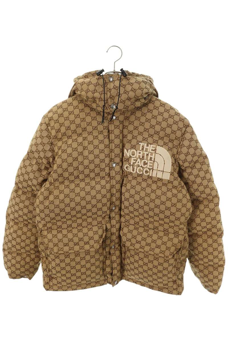 THE NORTH FACE x GUCCI x TNF GG Canvas Embroidered Logo Down Jacket Size L