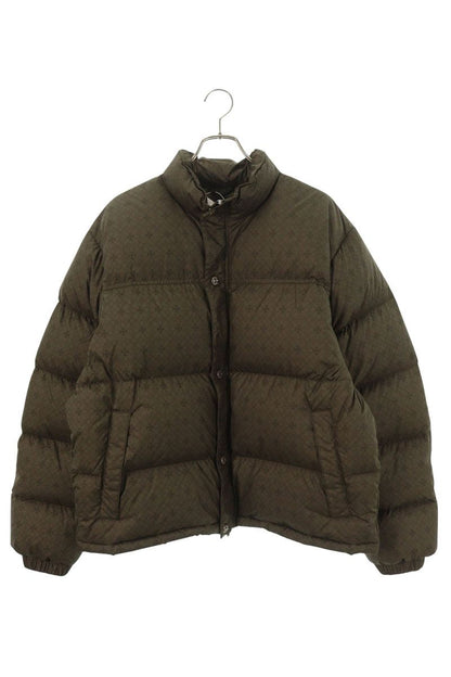Chrome Hearts STIFF CH Plus Nylon Down Jacket Khaki Size L